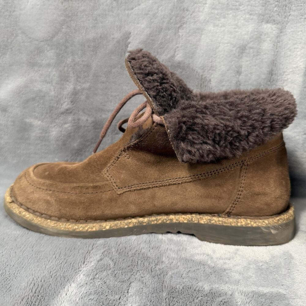 Birkenstock Shearling Suede Ankle Boots EU 37 Women's 6/6.5 Cozy Casual Comfort - Picture 6 of 11